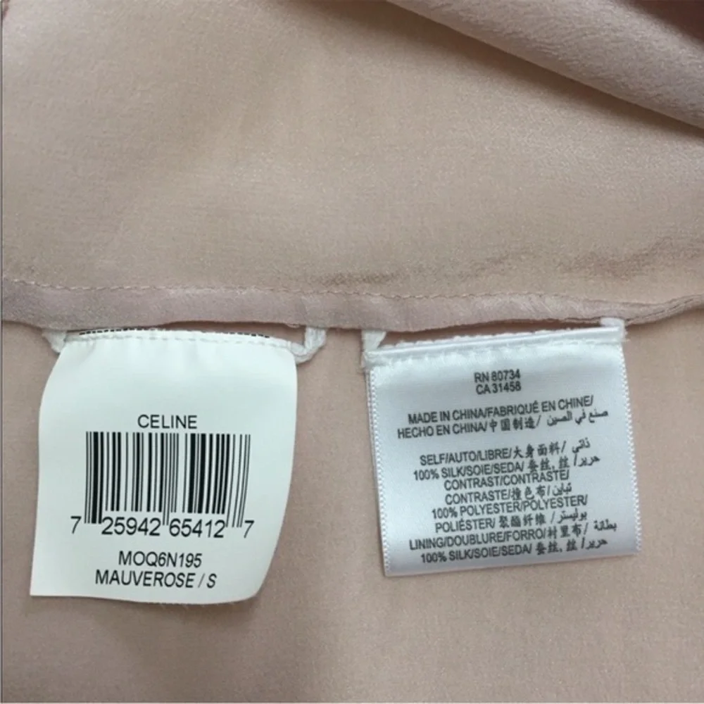 BCBGMaxAzria Runway Pink Celine Cascading Silk Dress size small